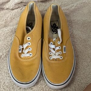Vans Mustard Yellow Canvas Shoes